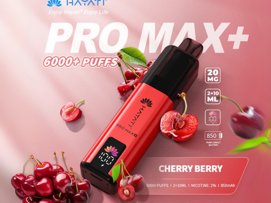 HAYATI PRO MAX + 6K PREFILLED POD (CHERRY BERRY)