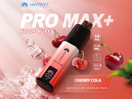 HAYATI PRO MAX + 6K PREFILLED POD (CHERRY COLA)