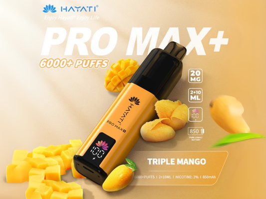 HAYATI PRO MAX + 6K PREFILLED POD (TRIPLE MANGO)