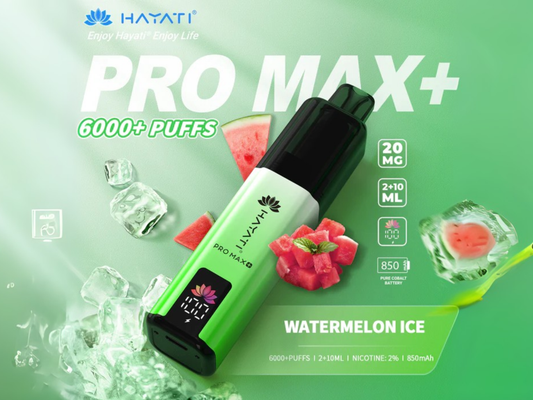 HAYATI PRO MAX + 6K PREFILLED POD (WATERMELON ICE)
