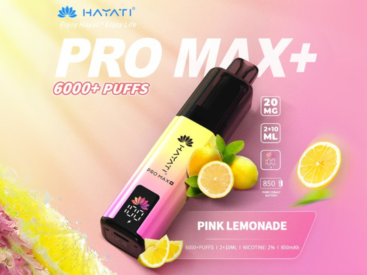 HAYATI PRO MAX + 6K PREFILLED POD (PINK LEMONADE)