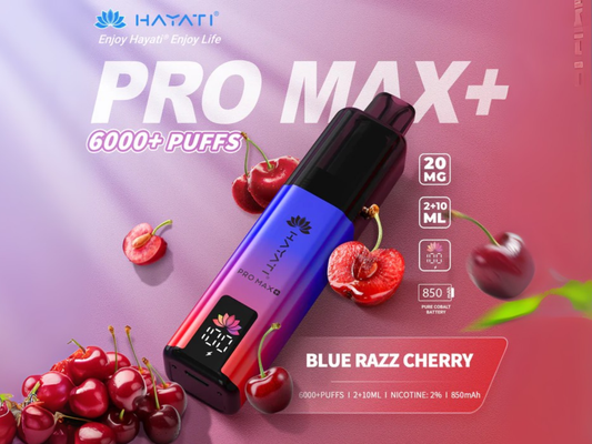 HAYATI PRO MAX + 6K PREFILLED POD (BLUE RAZZ CHERRY)