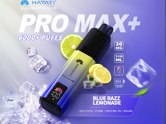 HAYATI PRO MAX + 6K PREFILLED POD (BLUE RAZZ LEMONADE)