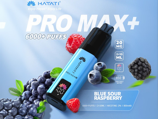 HAYATI PRO MAX + 6K PREFILLED POD (BLUE SOUR RASPBERRY)